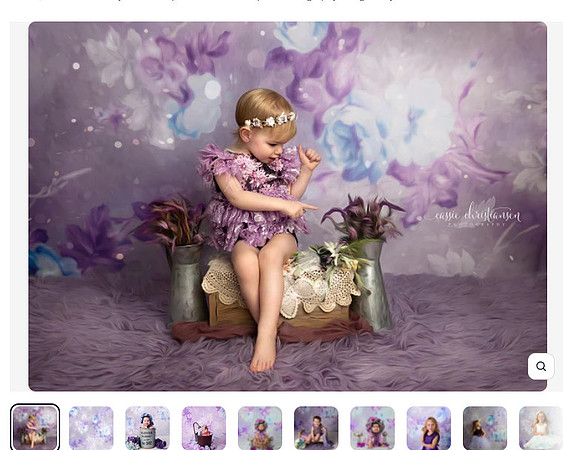 18-purple floral