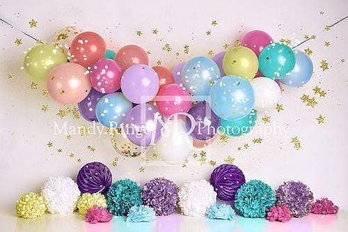 15-PURPLE PINK BLUE BALLOON