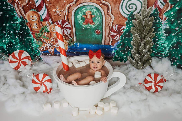 64 GINGERBREAD HOUSE COCOA BATH