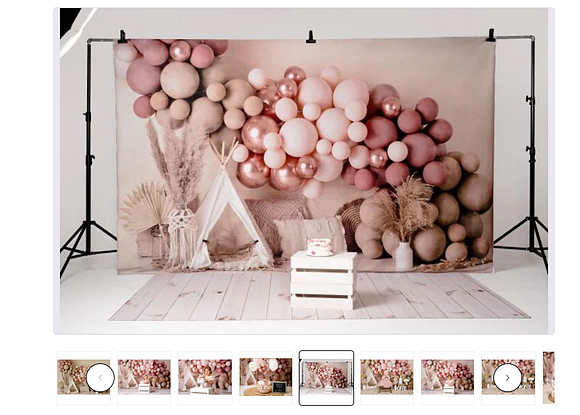 3-boho birthday balloons